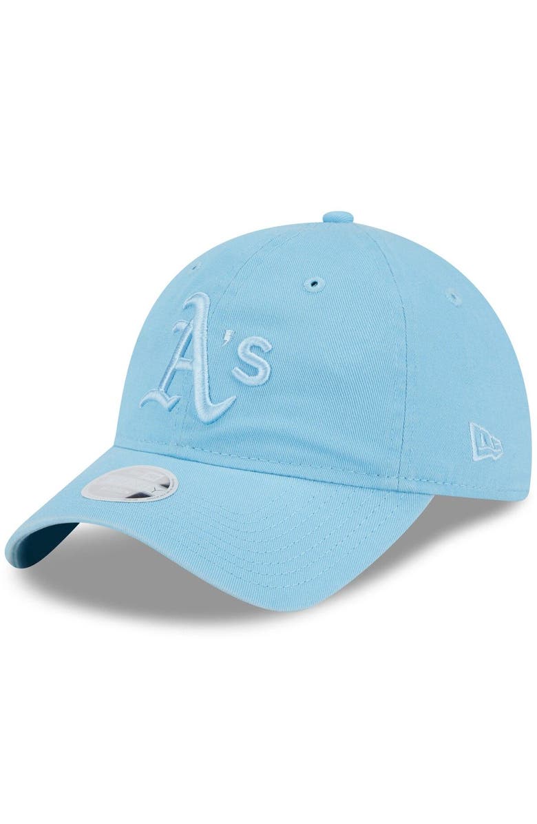 New Era Women's New Era Light Blue Oakland Athletics Doscientos Core Classic 9TWENTY Adjustable Hat, Main, color, Light Blue