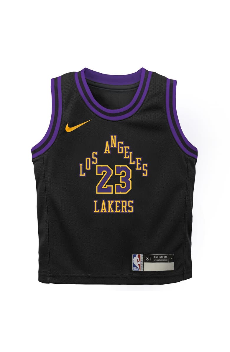 Nike Toddler Nike LeBron James Black Los Angeles Lakers 2025/26 City Edition Swingman Jersey, Alternate, color, Black