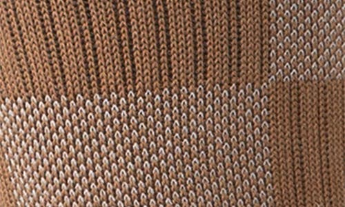 Stance Down And Out Geo Jacquard Cotton Blend Crew Socks In Brown