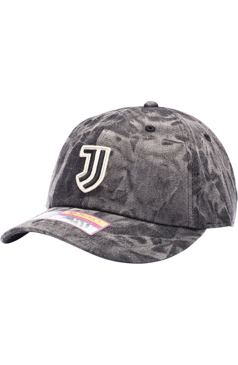 FAN INK Men's Black Juventus Club Ranch Adjustable Hat, Main, color, Black