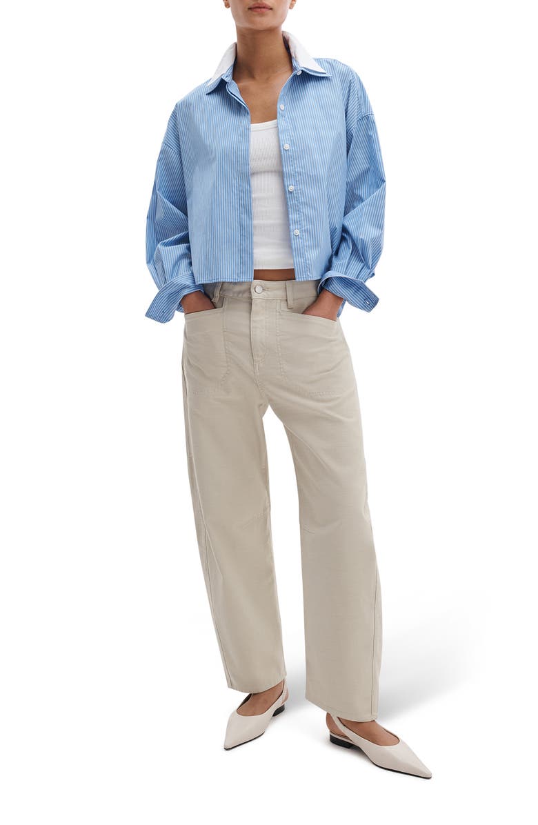 rag & bone Stevie Tapered Stretch Cotton Utility Pants, Alternate, color, Tan