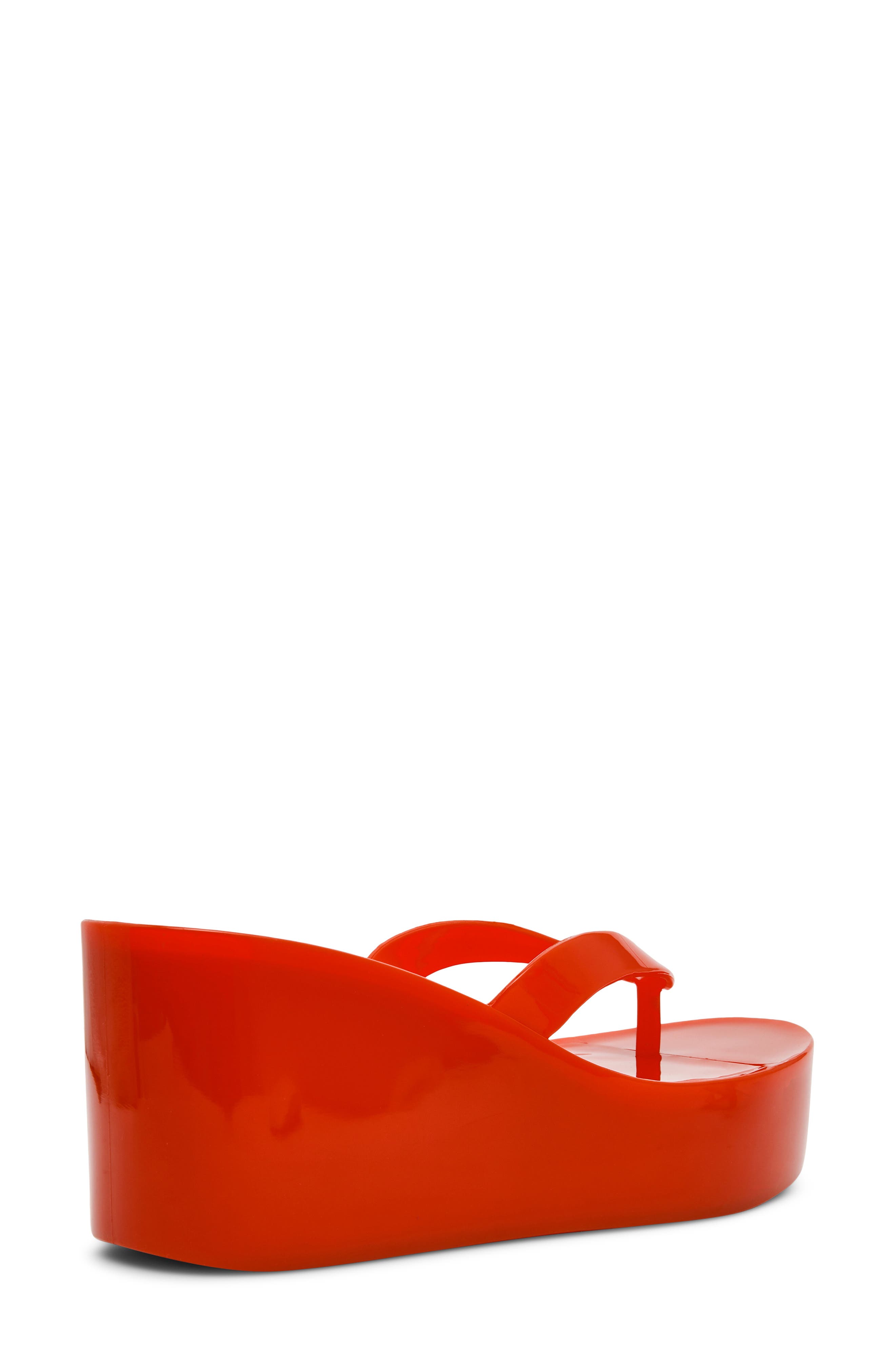 Jella Platform Wedge Flip Flop, Alternate, color, RED