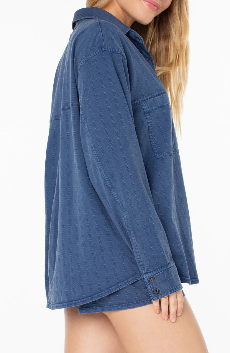 Roxy Sandpiper Cotton Button-Up Shirt, Alternate, color, 