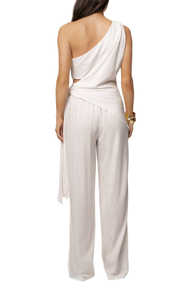 Palmera One Shoulder Top, Alternate, color, Ivory