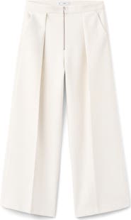 MANGO Pleated Zip Pants