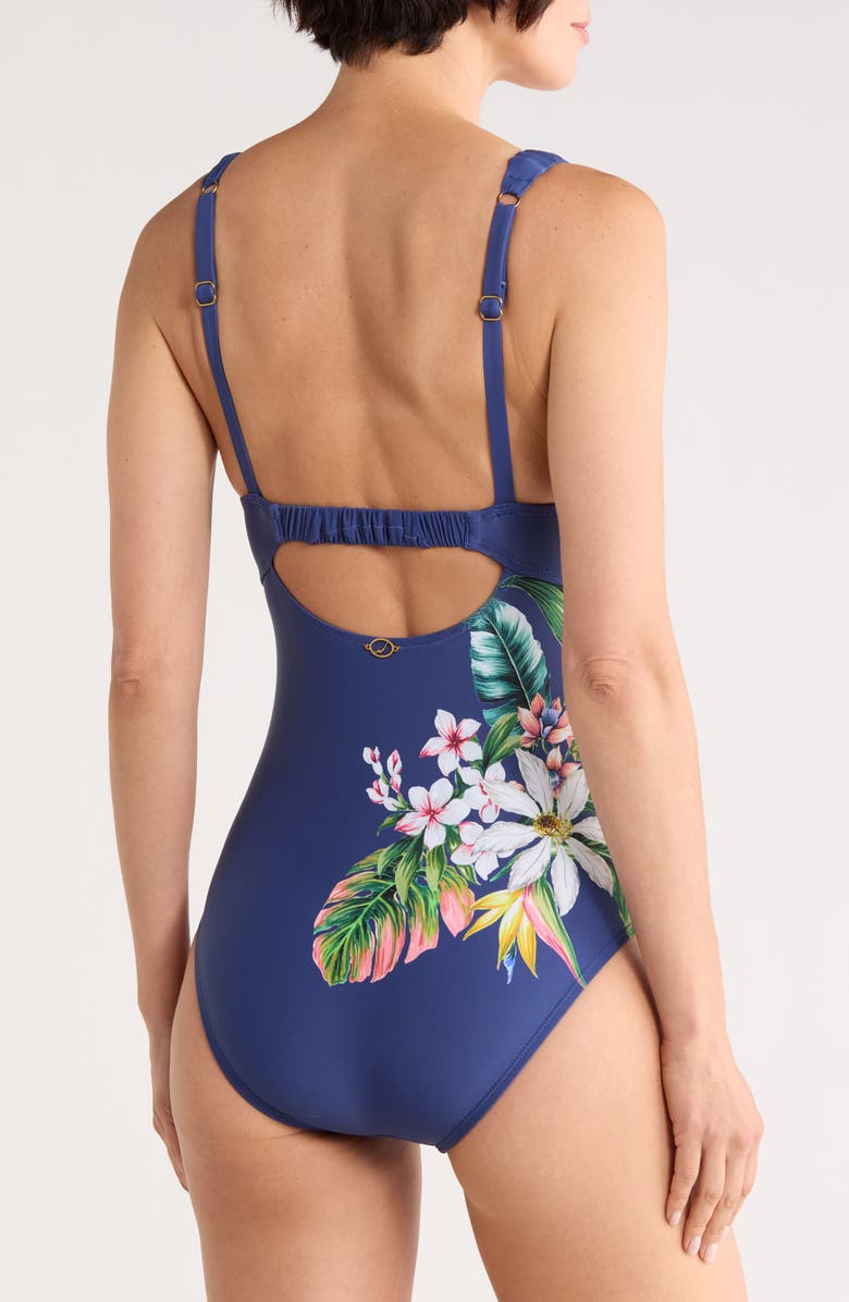 JANTZEN Jolie One-Piece Swimsuit, Alternate, color, Pantheon Blue