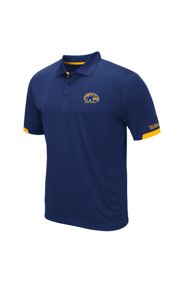 COLOSSEUM Men's Colosseum Navy Kent State Golden Flashes Santry Lightweight Polo, Alternate, color, 