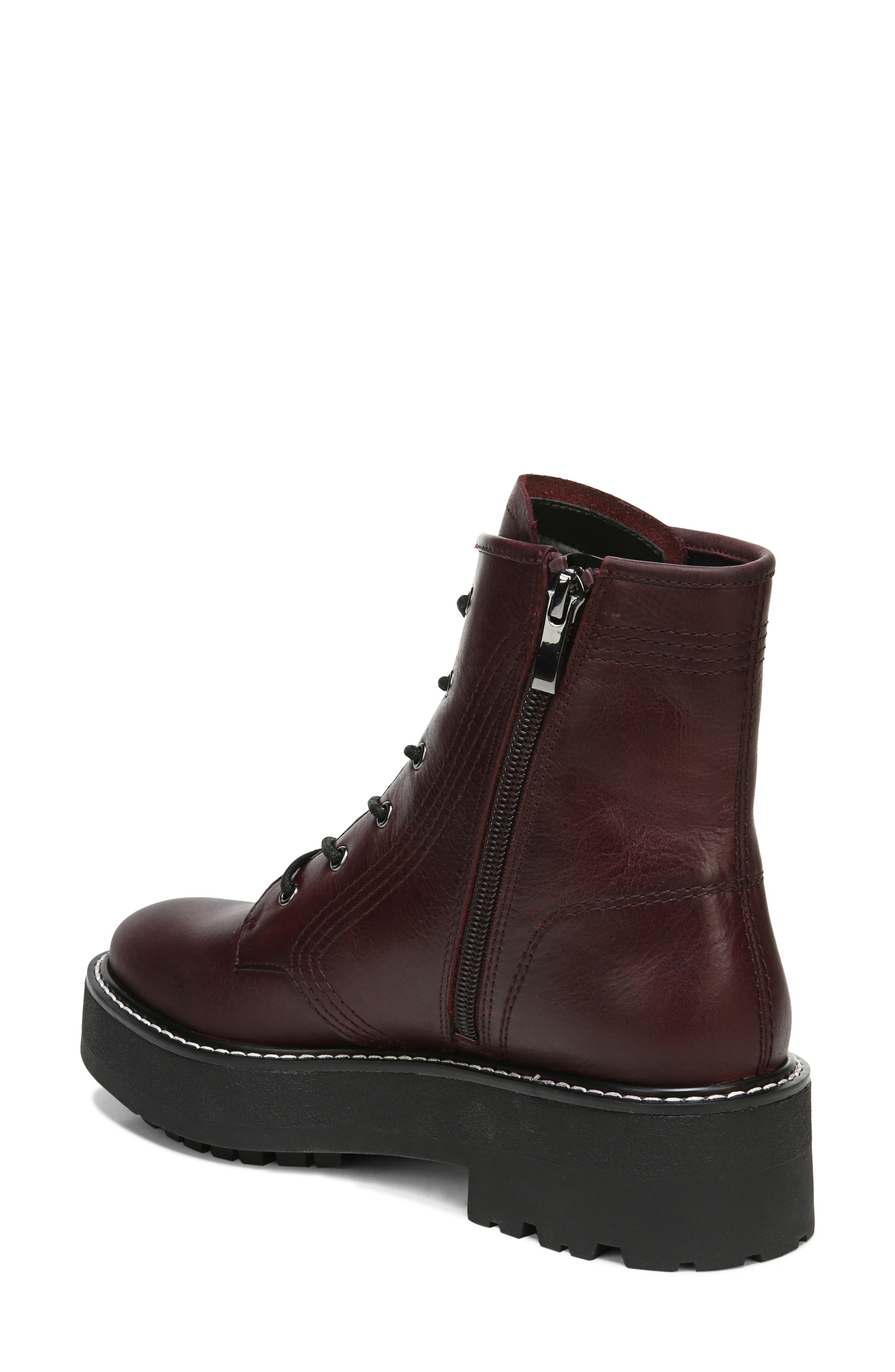 Jensine Lace-Up Boot, Alternate, color, BORDEAUX LEATHER