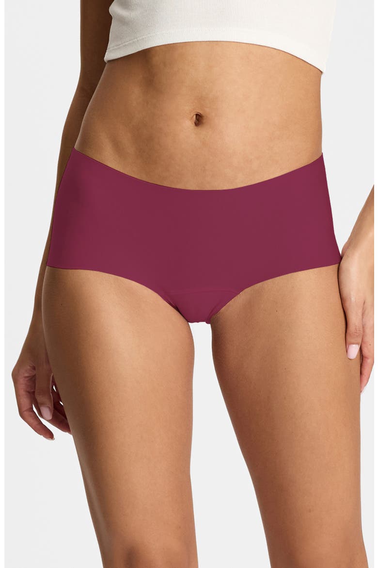 Butter 2-Pack Hipster Boyshorts, Main, color, BURGUNDY/ PINK