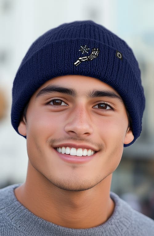 Dalix Chill Touch Beanie In Navy Blue