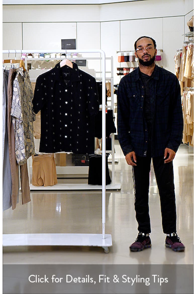 Avery Embroidered Cotton & Linen Linen Camp Shirt video