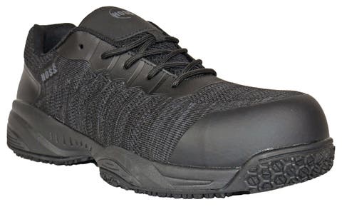 HOSS Spadix Mens Composite Toe Athletic Work Shoe Slip Resistant EH Safety Shoe