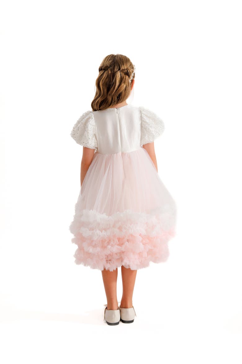 Gem Teacup Dress, Alternate, color, White