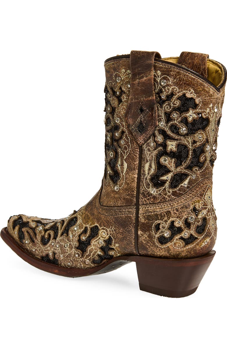 CORRAL Embellished Western Boot, Alternate, color, Brown