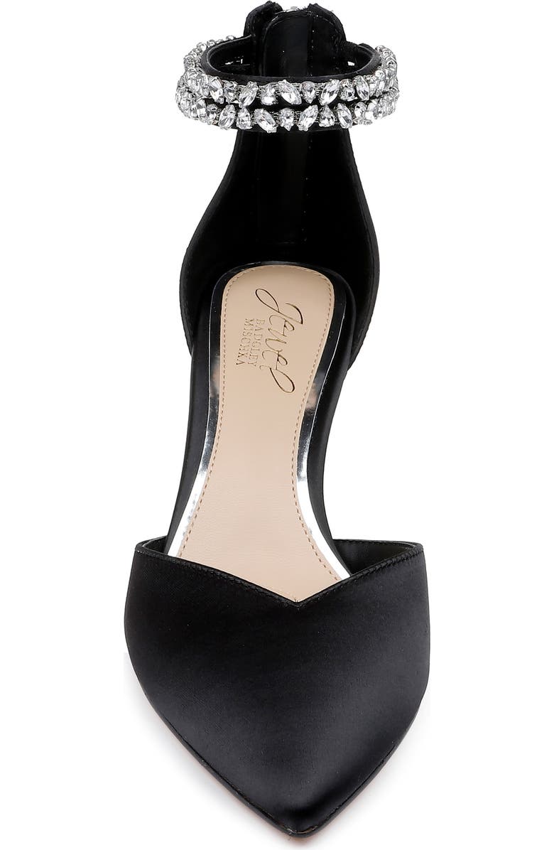 Jewel Badgley Mischka Maya Ankle Strap Pointed Toe Pump, Alternate, color,