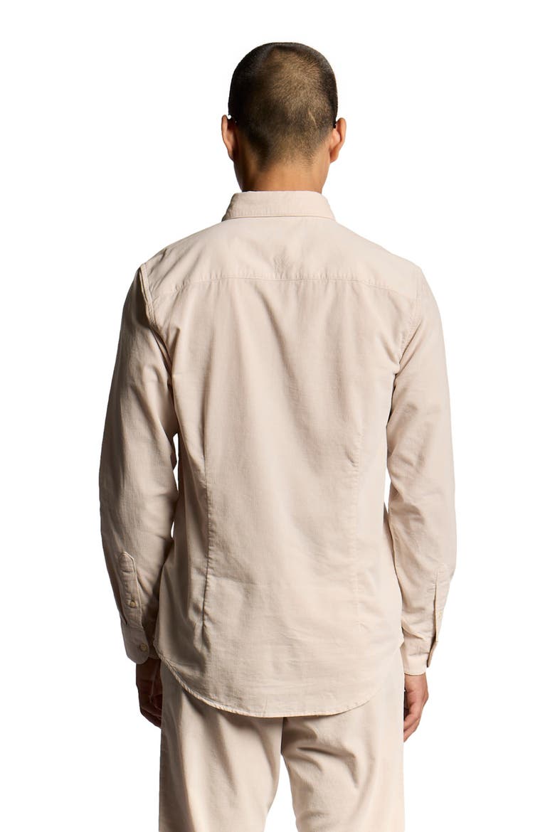 Long Sleeve Micro Corduroy Shirt, Alternate, color, Putty