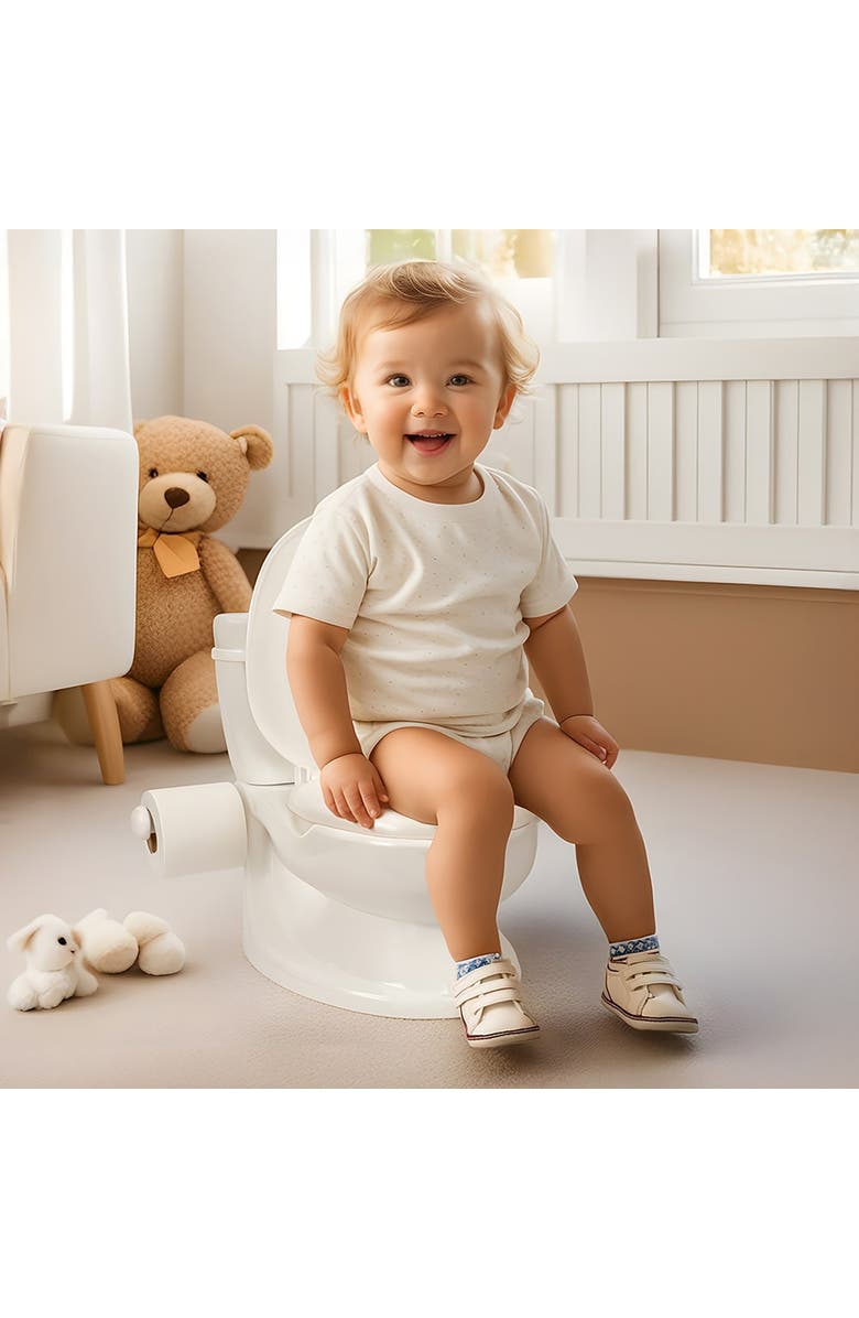 Dolu Educational Potty Training Toilet for Kids 18 Months, Alternate, color, White