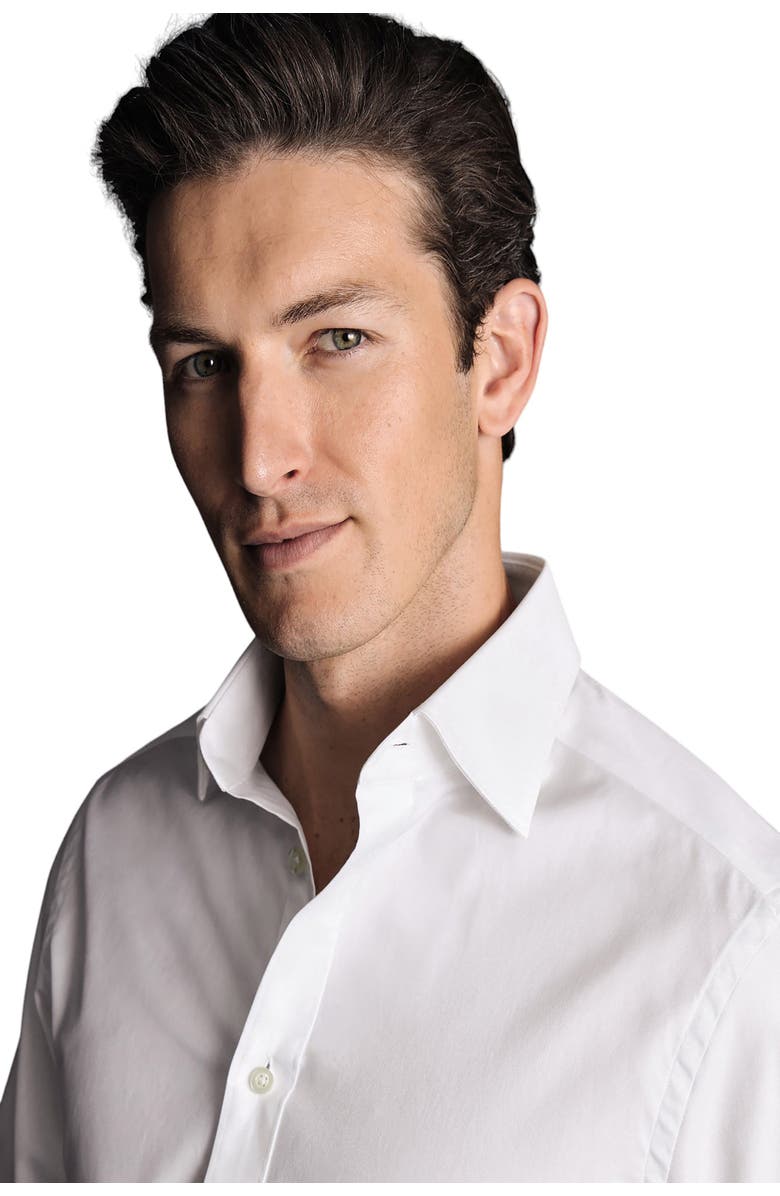 Charles Tyrwhitt Egyptian Cotton Twill Slim Fit Shirt Single Cuff, Alternate, color, 