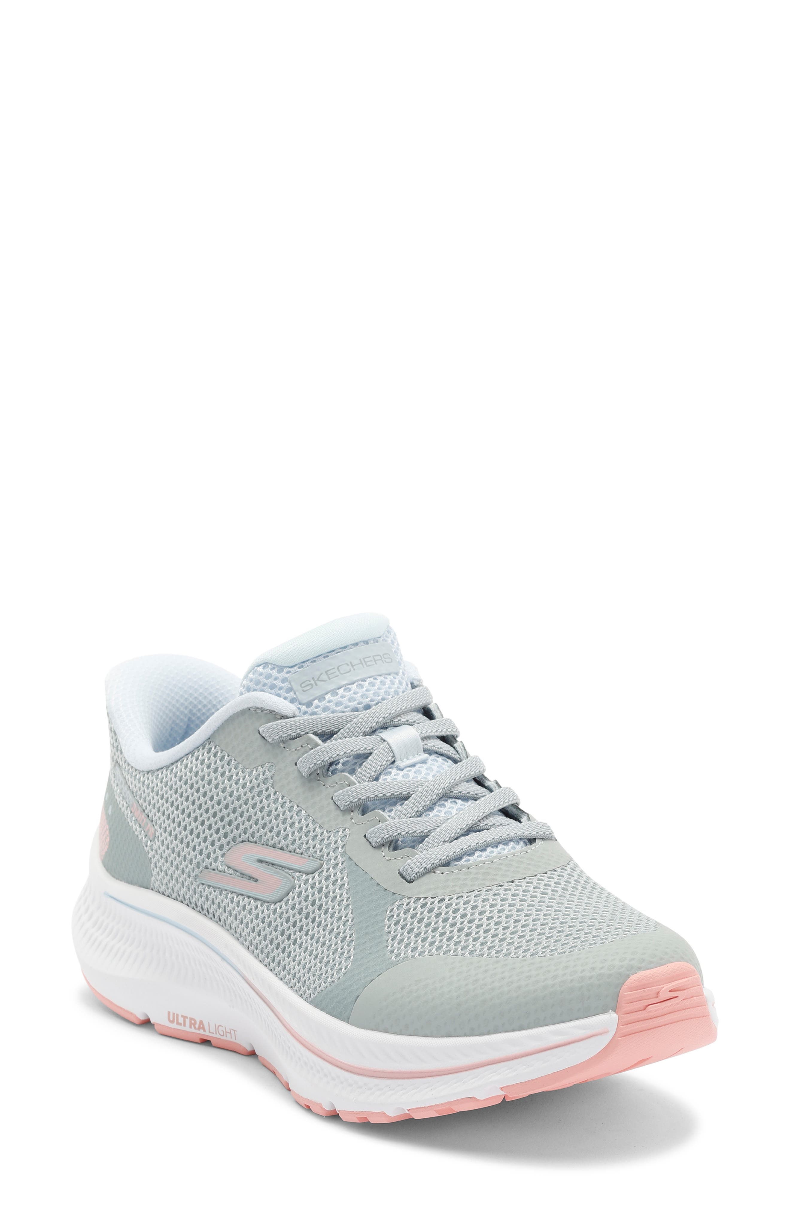 SKECHERS Slip-ins: GO RUN Consistent 2.0 Sneaker, Main, color, Grey/ Light Blue