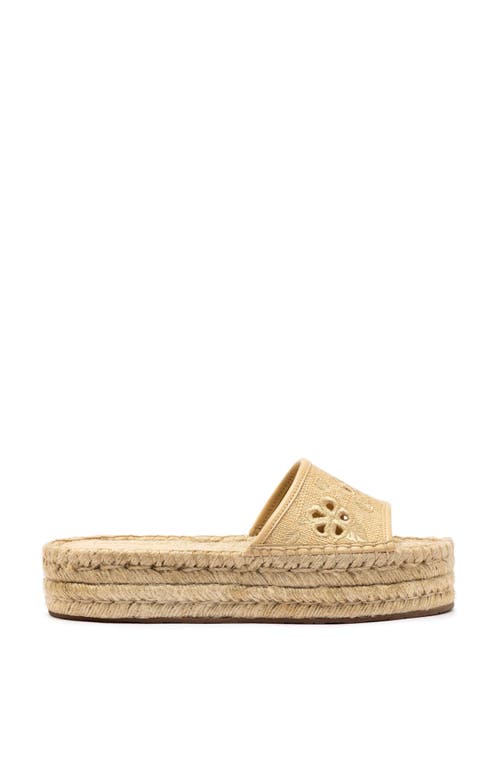 Larroude Larroudé Letizia Espadrille Flatform In Nude