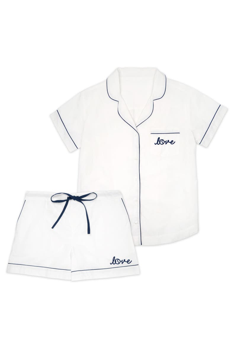 Ame & Lulu Short Pajama Set, Main, color, Love Stitched