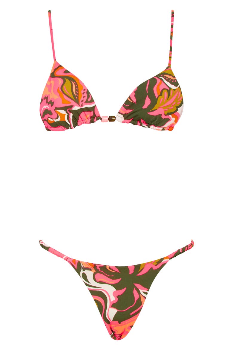 Twister Zen Two-Piece Swimsuit, Alternate, color, ORANGE MULTI