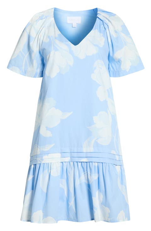 Afina Floral Seruma Drop Waist Shift Dress