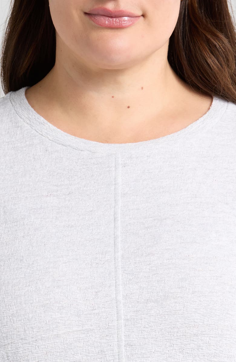 Eileen Fisher Crewneck Organic Cotton T-Shirt, Alternate, color, Sea Salt