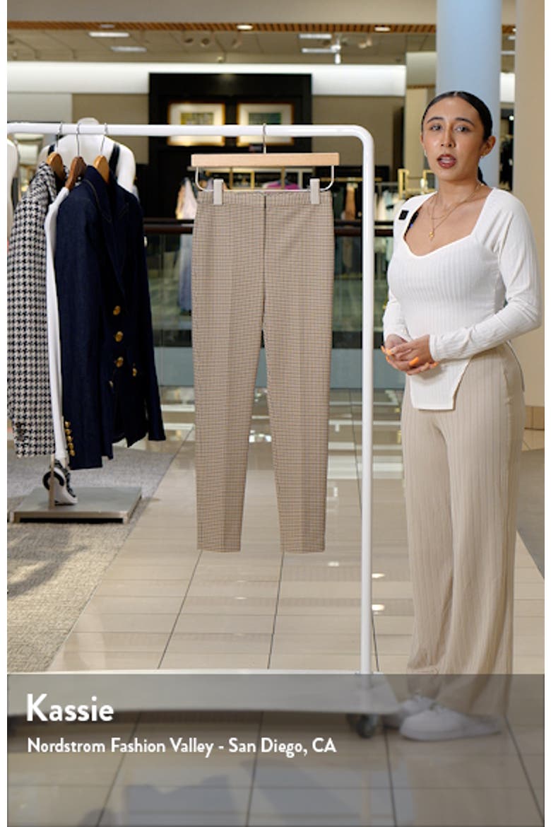 Check Slim Crop Pants video