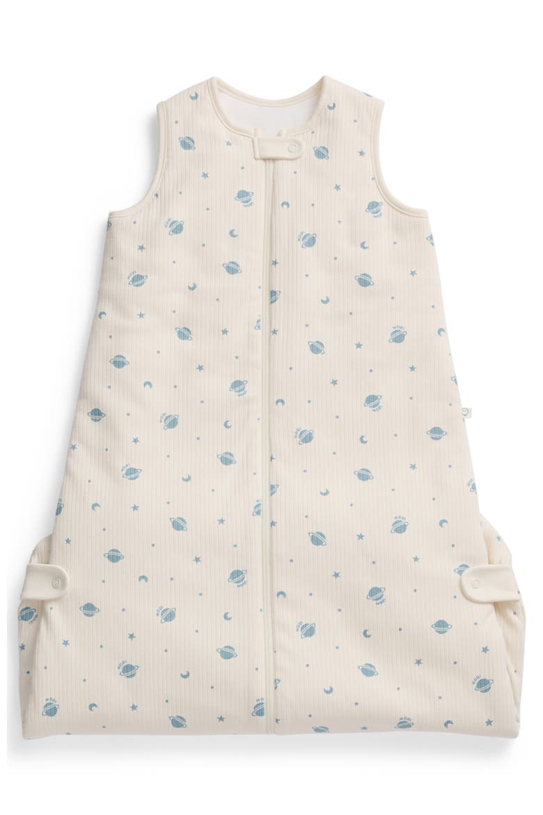 Ribbed Front Opening Sleeping Bag 1.5 Tog, Alternate, color, Space Gardenia & Forget Me Not