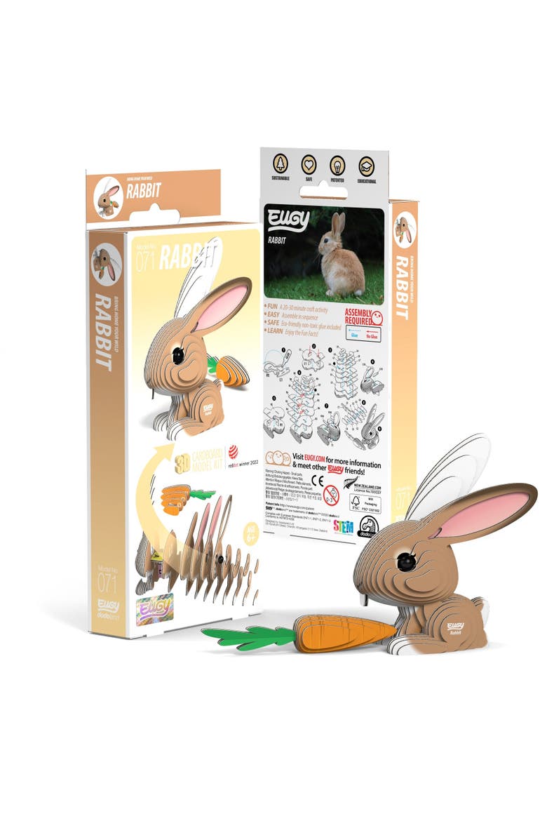 Rabbit 3D Puzzle, Main, color, No Color