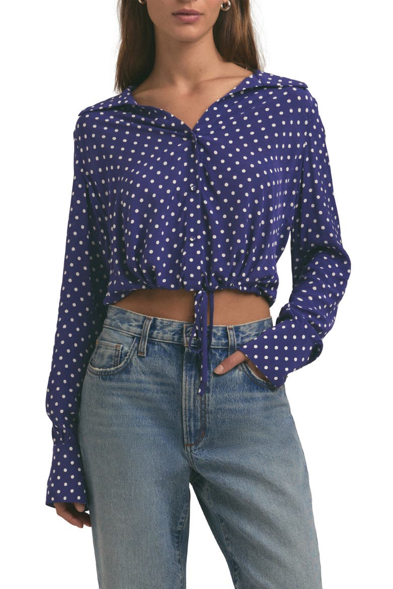 The Parker Polka Dot Long Sleeve Button-Up Shirt, Main, color, VENETIAN DITSY DOT
