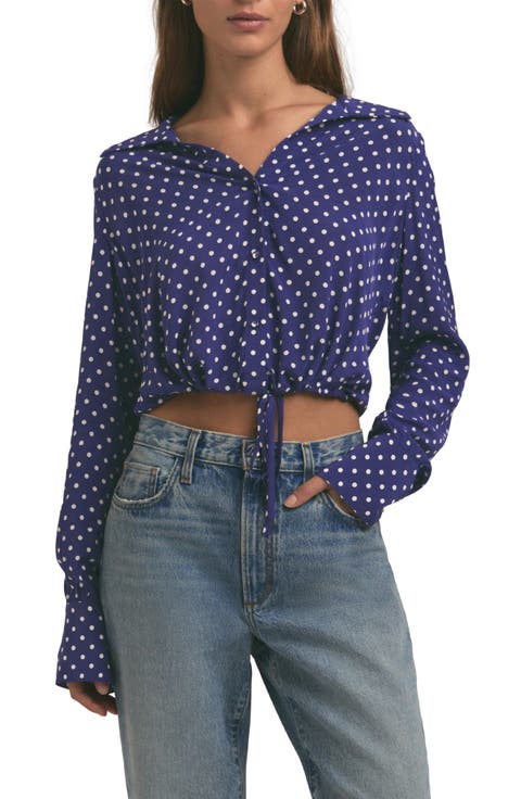 The Parker Polka Dot Long Sleeve Button-Up Shirt