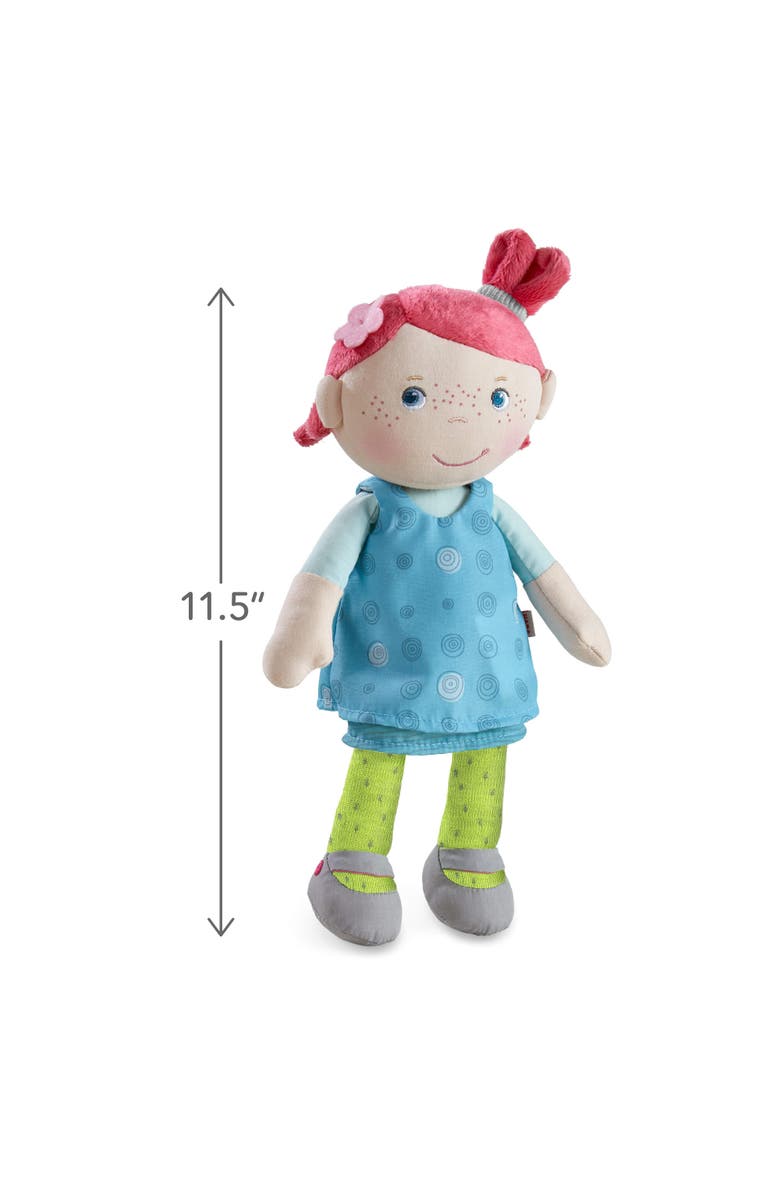 HABA Snug Up Philine - 10" Soft Doll with Embroidered Face Machine Washable - Perfect First Doll and Stuffed Cuddle Companion for 18 Months and Up, Alternate, color, Multi