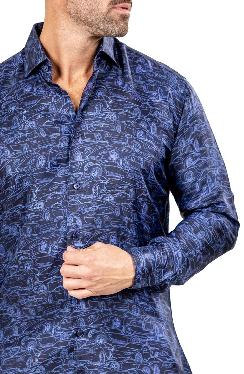 Maceoo Fibonacci Marthy Contemporary Fit Button-Up Shirt, Alternate, color, 