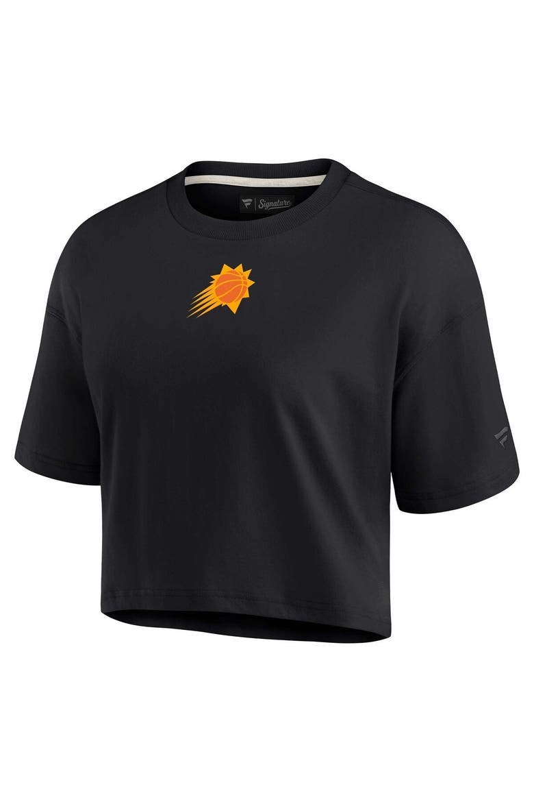 Women's Fanatics Signature Black Phoenix Suns Elements Super Soft Boxy Cropped T-Shirt, Alternate, color, Black