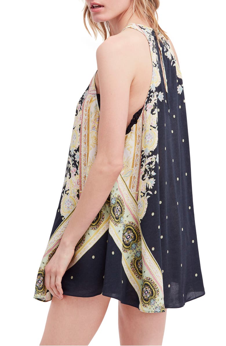 Free People Darjeeling Print Minidress, Alternate, color, 