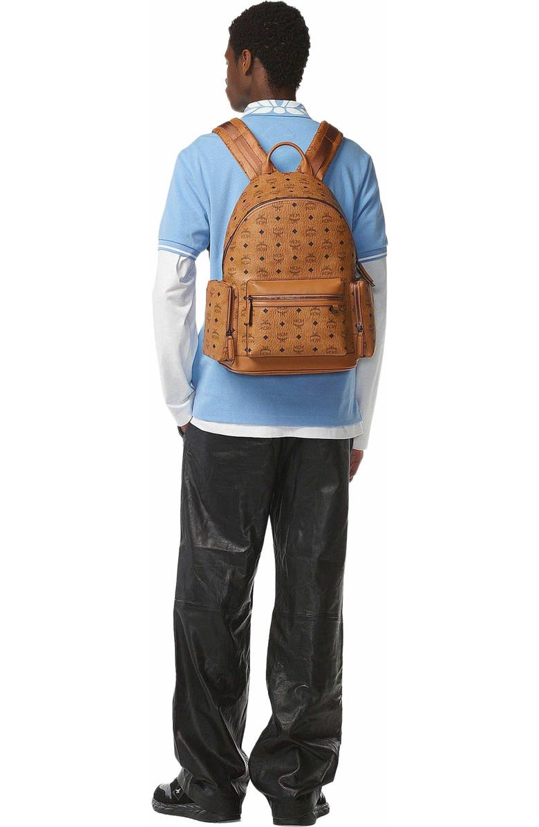 MCM Stark Backpack in Visetos, Alternate, color,