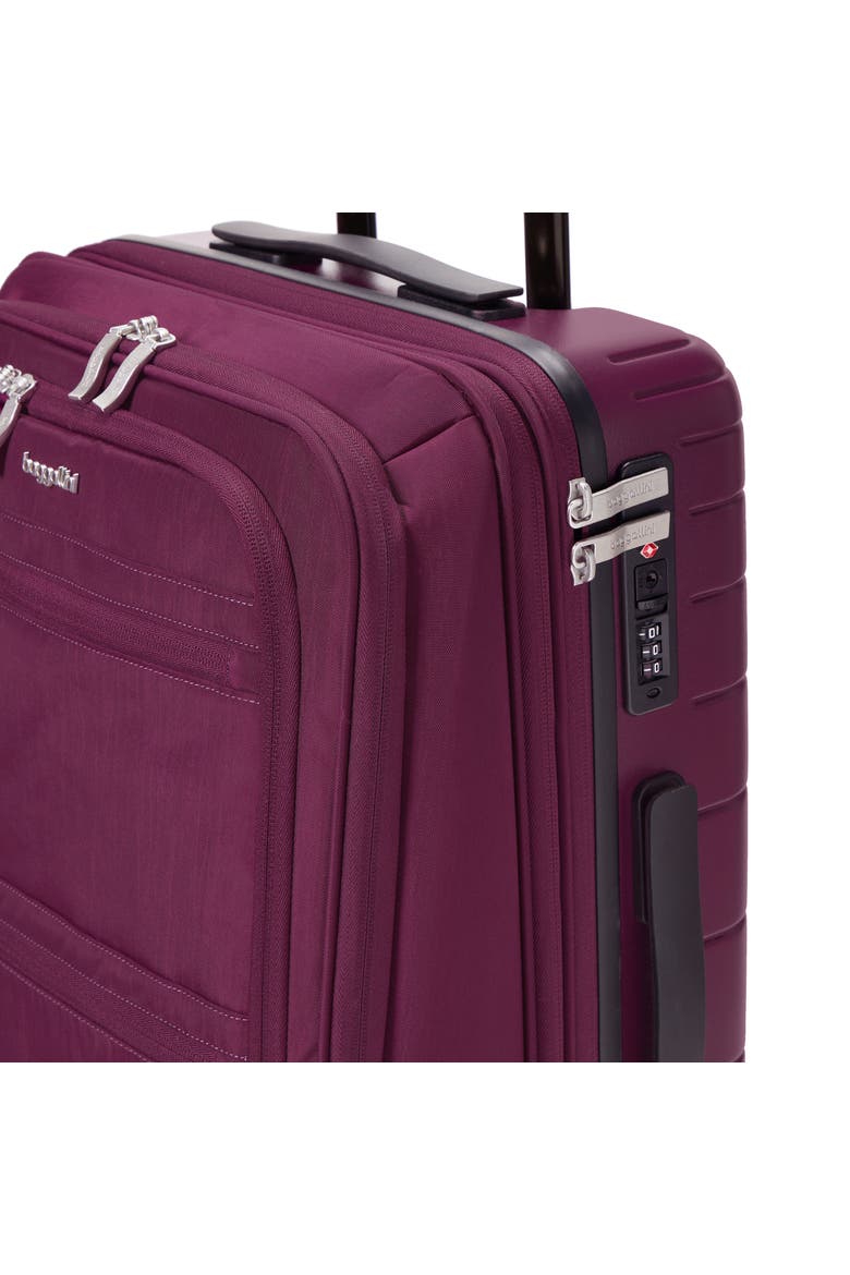 Set Wave 22in 4 Wheel Hybrid Carry-On, Alternate, color, MULBERRY
