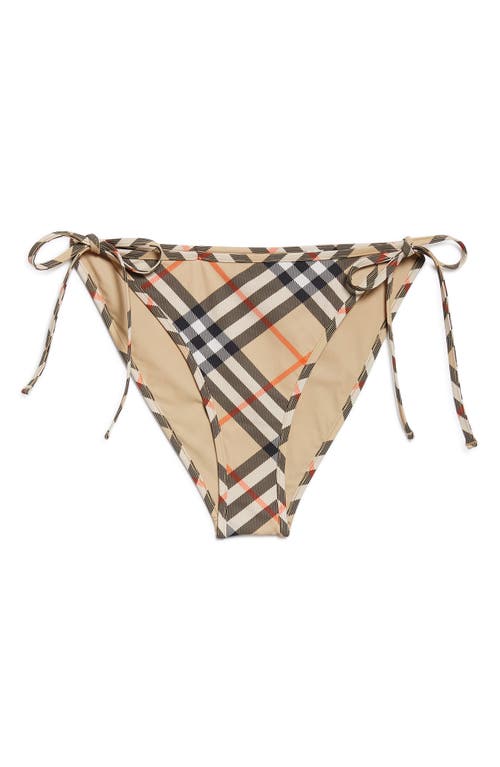 Burberry Check Bikini Bottoms In Multi