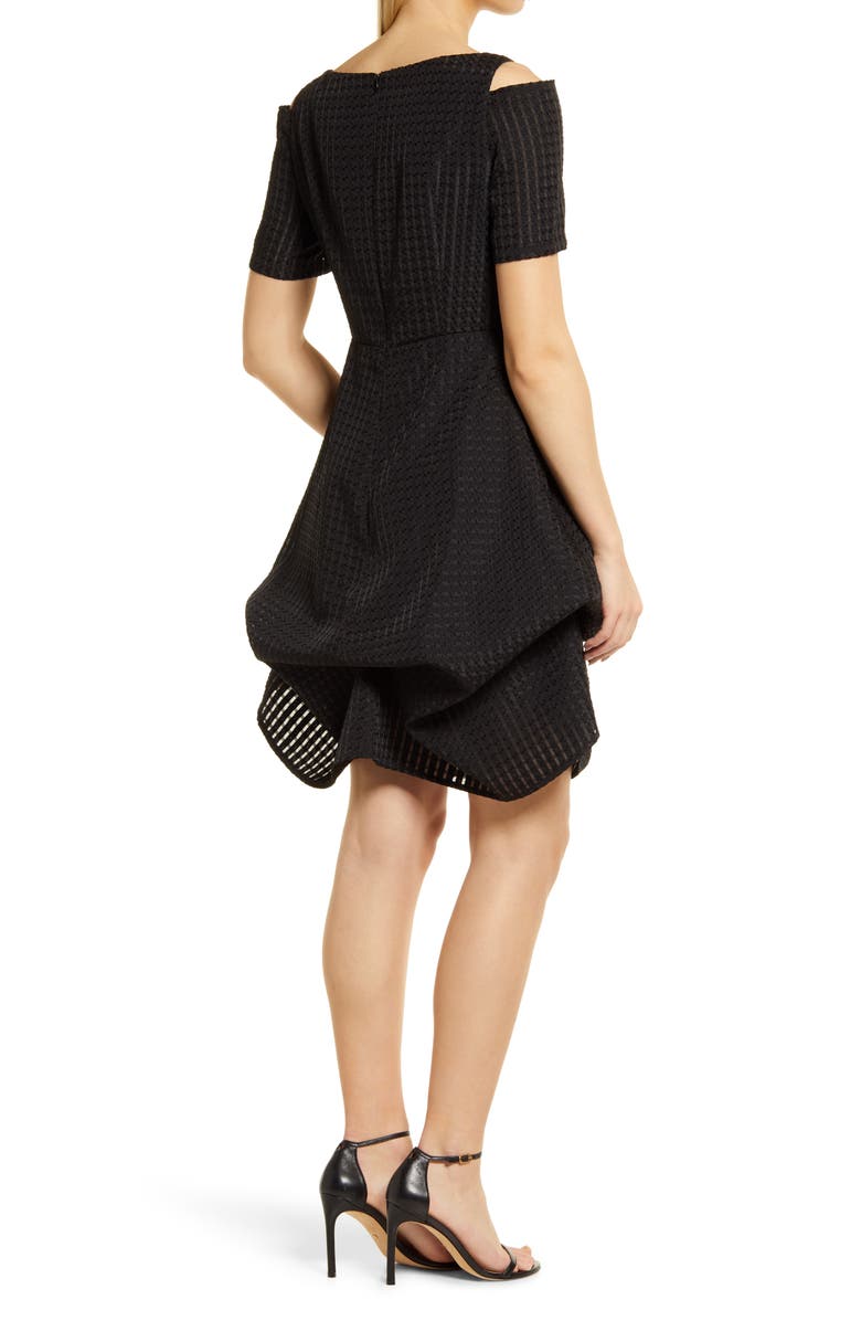 Shani Cold Shoulder Jacquard Dress, Alternate, color,