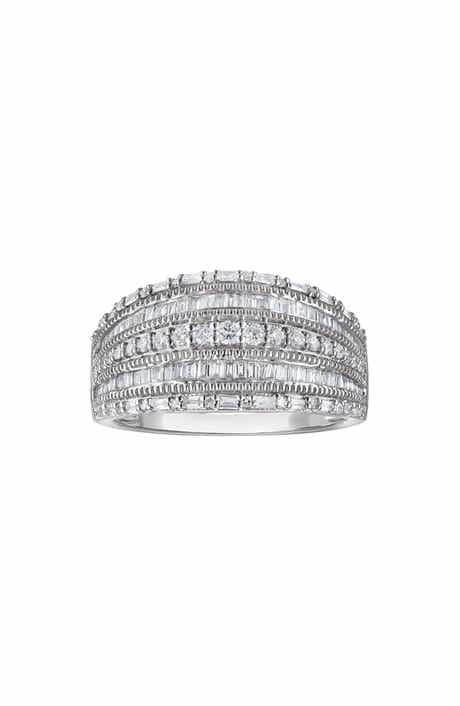 FZN Sterling Silver Lab Grown Diamond Ring