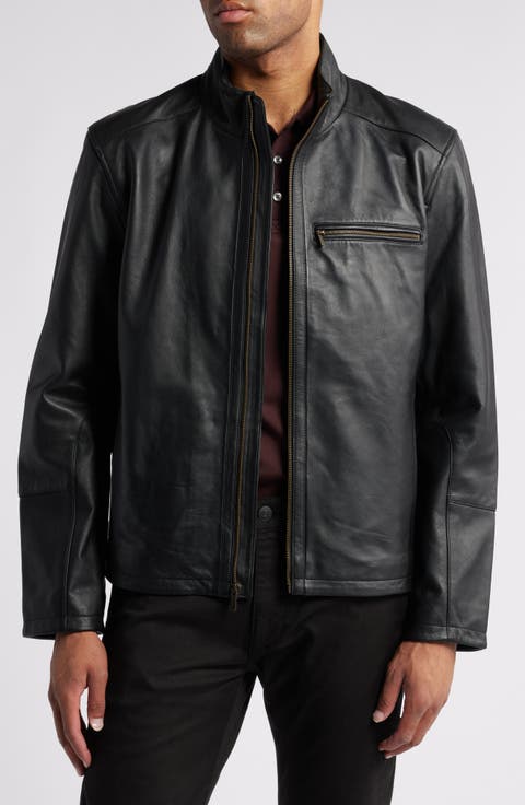 Classic Leather Moto Jacket