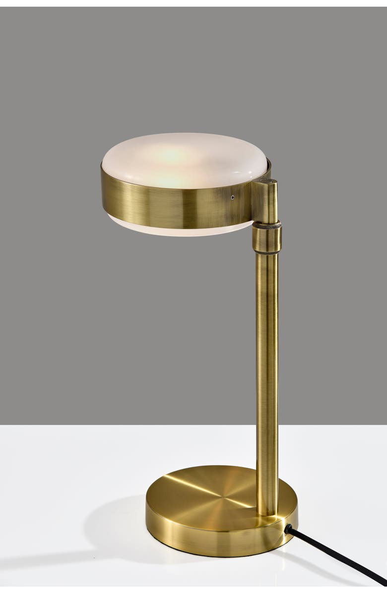 ADESSO LIGHTING Linis Table Lamp, Alternate, color, Antique Brass