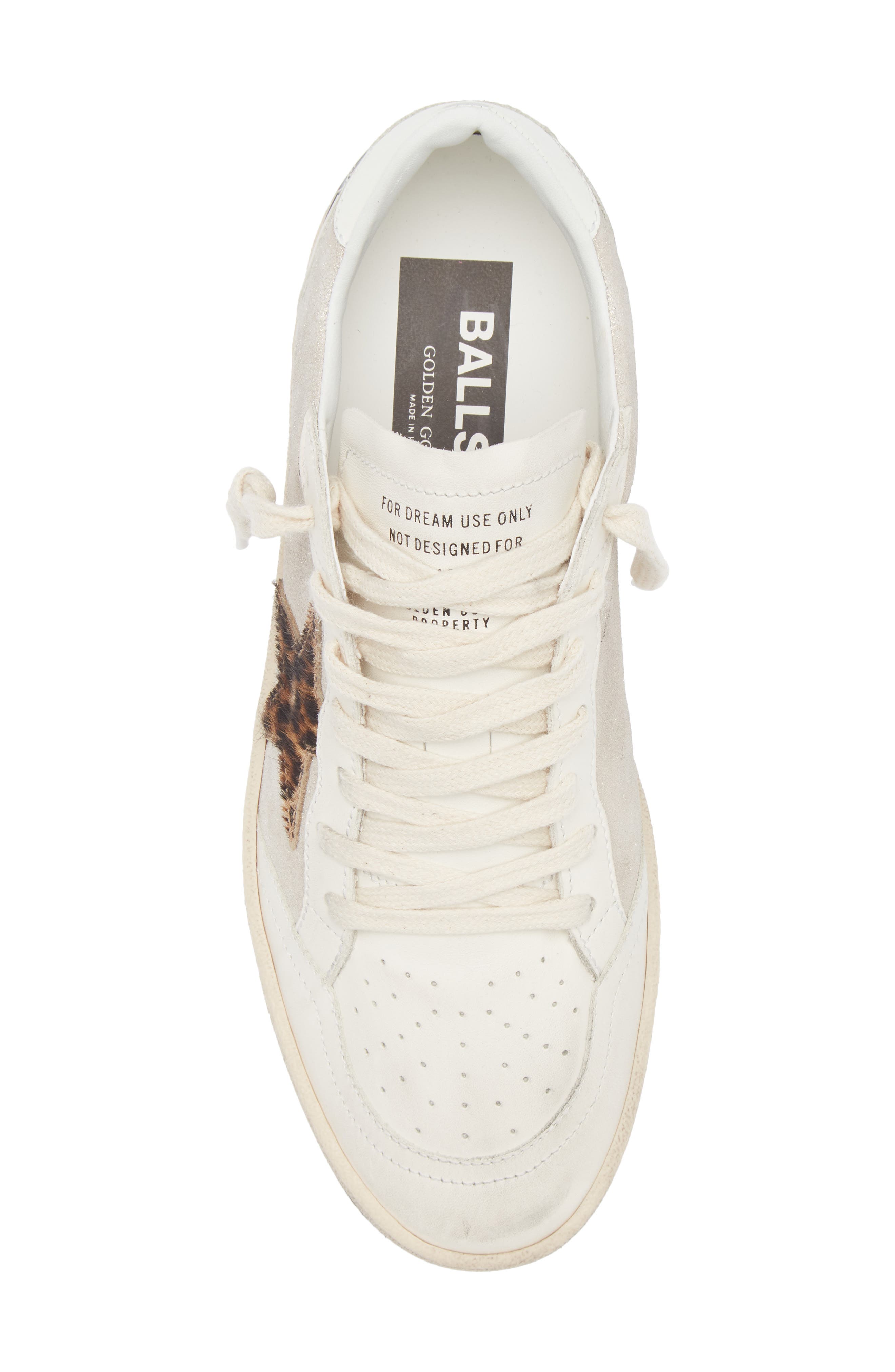 Golden Goose Ball Star Genuine Calf Hair Sneaker, Alternate, color, Platinum/ White/ Pony
