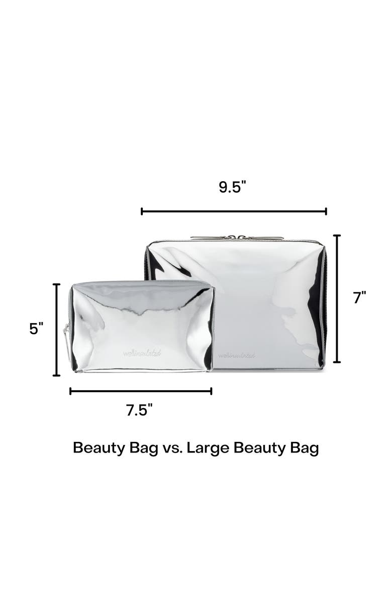 WELLinsulated Performance Beauty Bag Large, Alternate, color, Silver