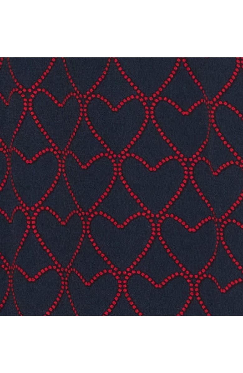 MINT VELVET Heart Print Midi Dress, Alternate, color, Navy