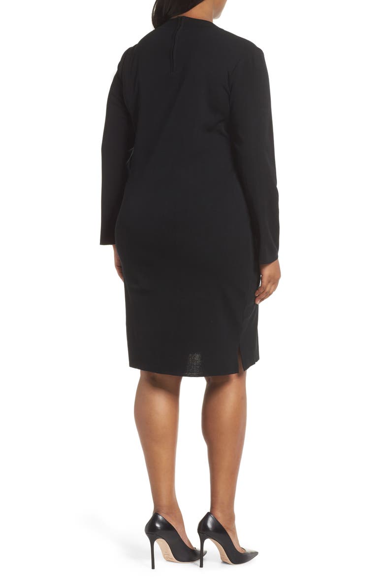 Sweater Dress, Alternate, color, BLACK