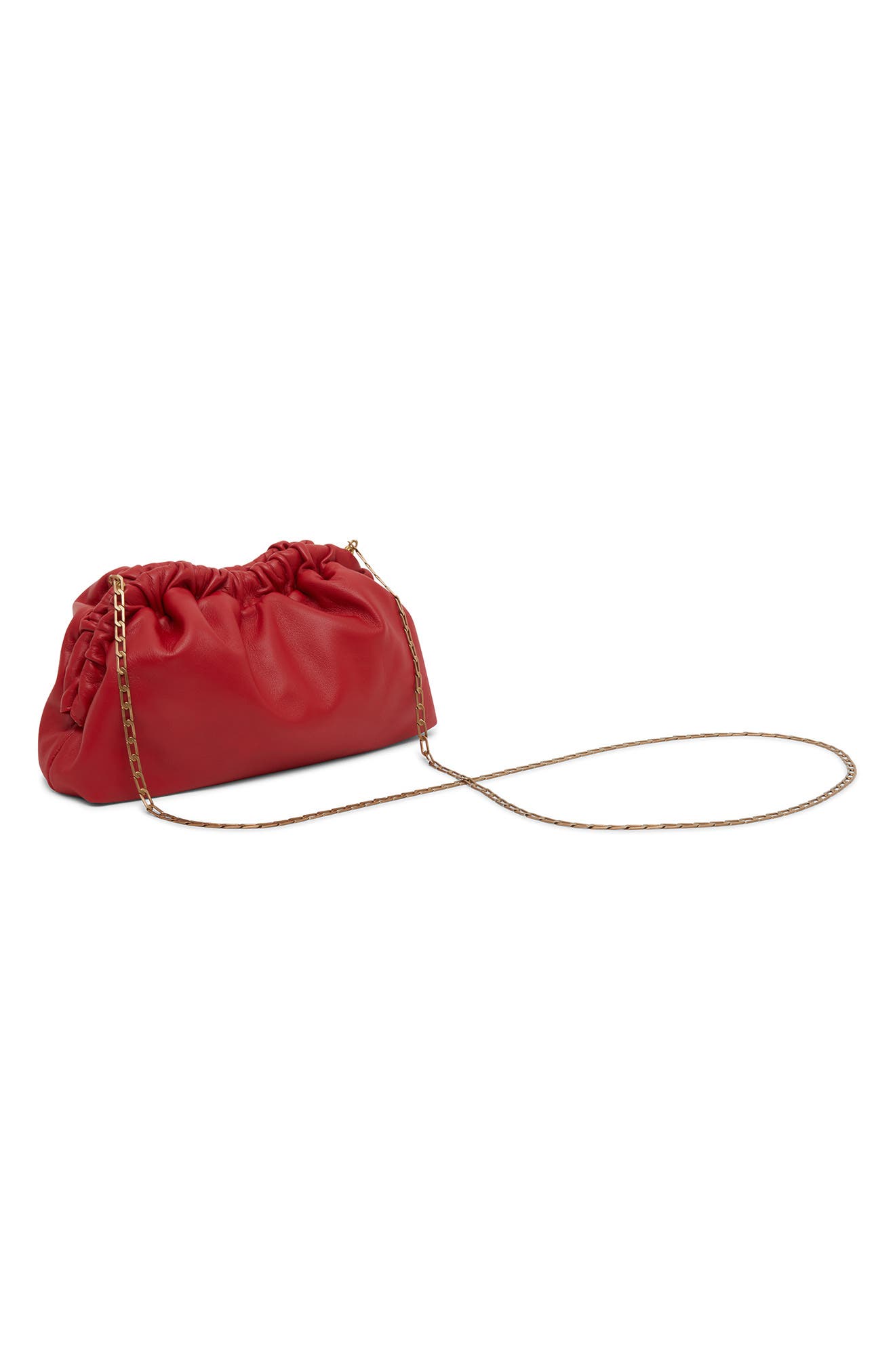 Mansur Gavriel Mini Cloud Chain Leather Clutch, Alternate, color, 