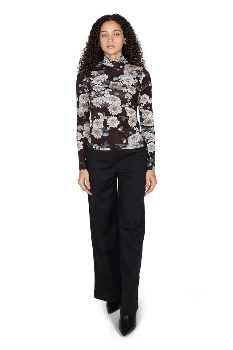 Phillis Wide Leg Tailored Pant, Main, color, Black